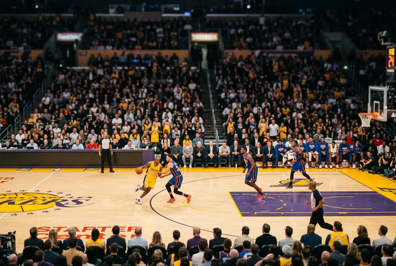 NBA basketball court with analytical data overlay representing data-driven betting strategy for UK punters