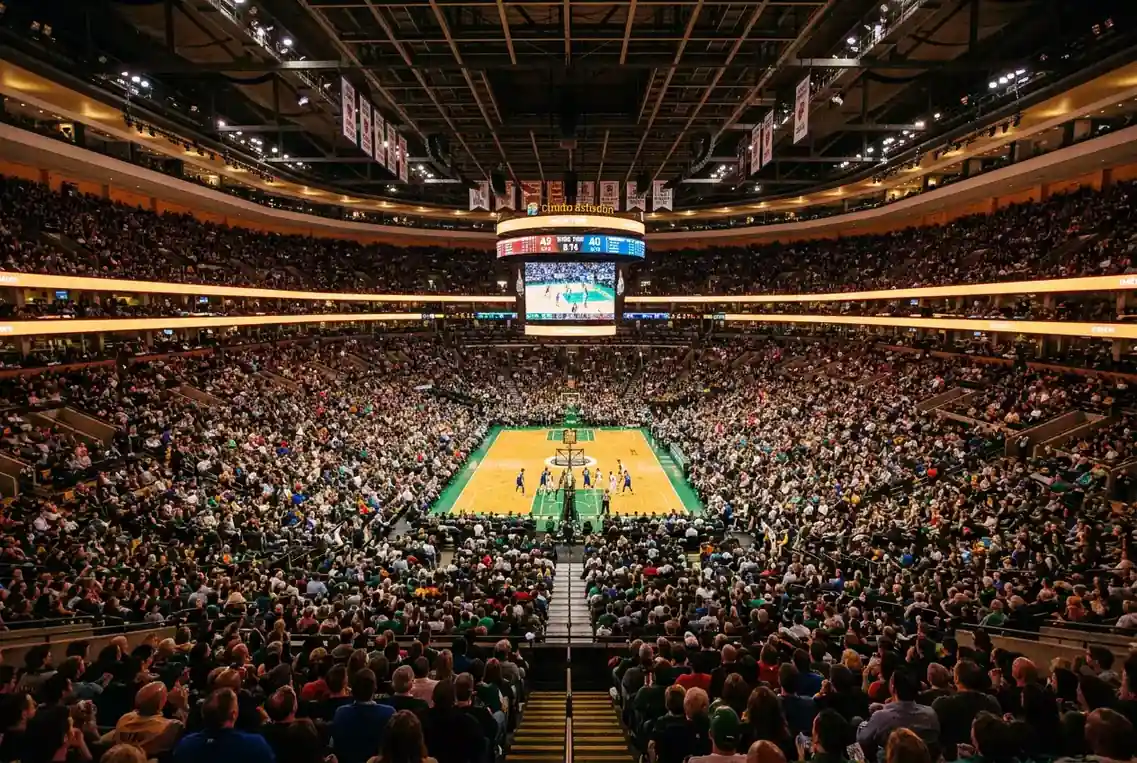 Packed NBA arena during a regular-season game showing the scale of basketball as a global spectator and betting sport